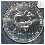 1988 $1 Canada Iron Workers Silver 1oz Coin