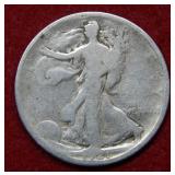 1921 D Walking Liberty Silver Half Dollar