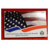 2010 US America the Beautiful Proof Quarter Set