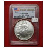 2003 Silver Eagle 1oz PCGS MS69