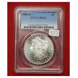 1880 S Morgan Silver Dollar PCGS MS65