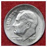 1999 P Off Center Punch Roosevelt Dime - Error
