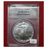 1992 Silver Eagle ANACS MS69
