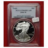 2004 W Silver Eagle 1oz PCGS PR69 DCAM