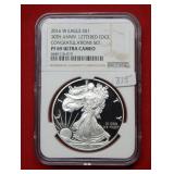 2016 W Silver Eagle 1oz NGC PF 69 Ultra Cameo