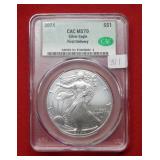 2024 Silver Eagle 1oz CAC MS70