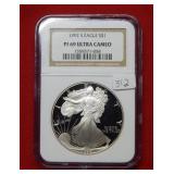 1992 S Silver Eagle 1oz NGC PF69 Ultra Cameo
