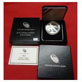 2012 $1 Silver Proof Infantry Soldier Comm Coin