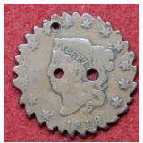 1819 Early American Large Cent / Gear