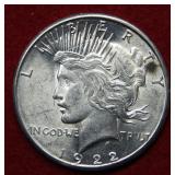 1922 S Peace Silver Dollar Coin