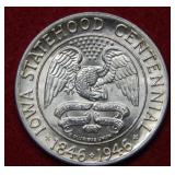 1946 Iowa Silver Commemorative Half Dollar Coin