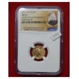 2016 Gold $5 Eagle NGC MS70 - 30th Anniv