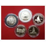 (5) US Commemorative Half Dollar Coins