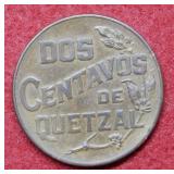 1944 Guatemala 2 Centavos