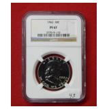 1962 Franklin Silver Half Dollar NGC PF67
