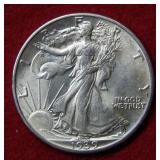 1939 Walking Liberty Silver Half Dollar