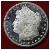 1880 S Morgan Silver Dollar Coin