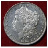 1884 Morgan Silver Dollar Coin