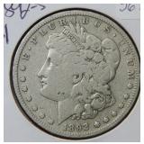 1892 S Morgan Silver Dollar Coin