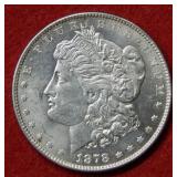 1878 Morgan Silver Dollar - 7/8 Tail Feahters