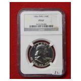 1956 Type II Franklin Silver Half NGC PF 67