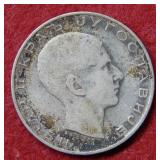 1938 Greece 50 Drachma Silver Coin