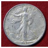 1935 S Walking Liberty Silver Half