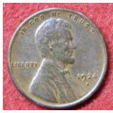 1924 S Lincoln Wheat Cent