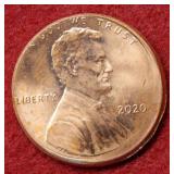 2020 Off Center Punch Lincoln Cent