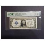 1928 A $1 Silver Certificate FR#1601 PMG 64