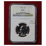 1955 Washington Silver Quarter NGC PF66