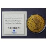 1/200 oz Gold -Most Valuable Morgan - Copy***