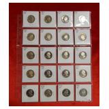 (20) Proof Washington Quarters - back to 1968