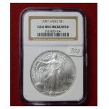 2007 Silver Eagle 1oz NGC Gem Uncirculated