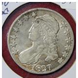 1827 Bust Silver Half Dollar