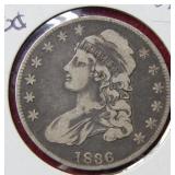 1836 Bust Silver Half