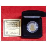 2000 Susan B Anthony - Gold and Silver Plate