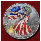 1999 Colorized Silver Eagle 1oz Silver