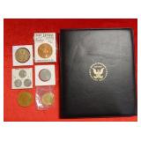 Grab Bag Lot - US Coins - Gold Plated US Coins etc