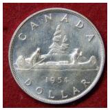 1954 Canada Silver Dollar