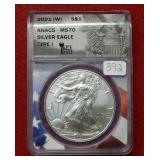 2021(W) Silver Eagle ANACS MS70 Type I