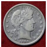 1894 S Barber Silver Half Dollar