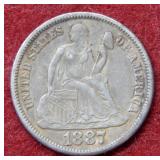 1887 S Seated Liberty Silver Dime