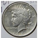 1921 Peace Silver Dollar