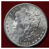 1881 S Morgan Silver Dollar Coin