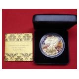 2017 Colorized Silver Eagle