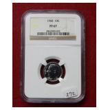 1960 Roosevelt Silver Dime NGC PF67