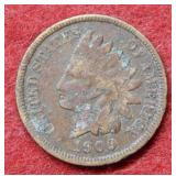 1909 S Indian Head Cent