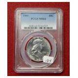 1961 Franklin Silver Half PCGS MS64