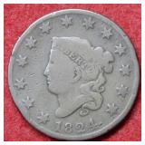 1824 Large Cent